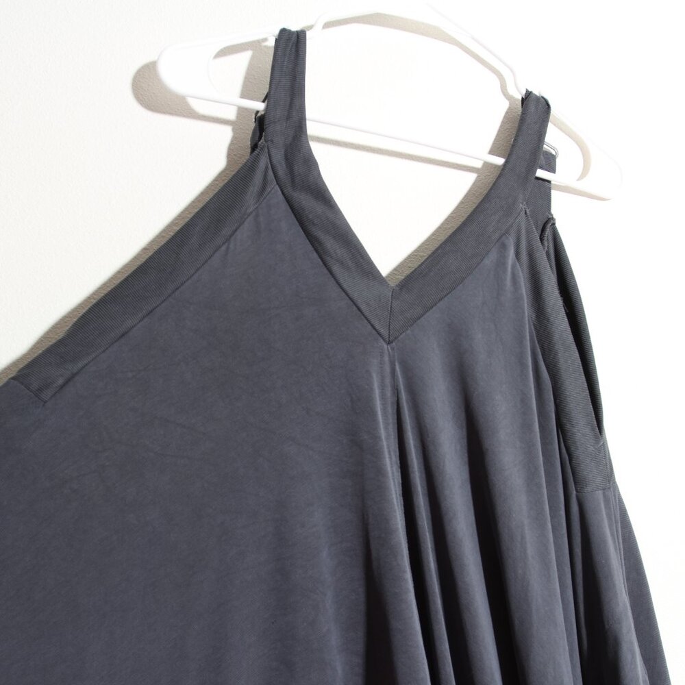 Free People FP Movement Seven Stars Onesie Jumpsuit Wide Leg Overall Gray Small - Picture 3 of 16